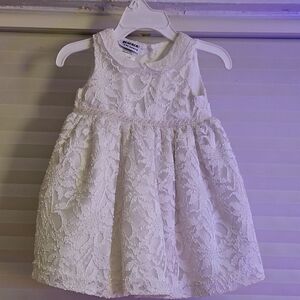 Blueberi Boulevard White Lace Kids Dress